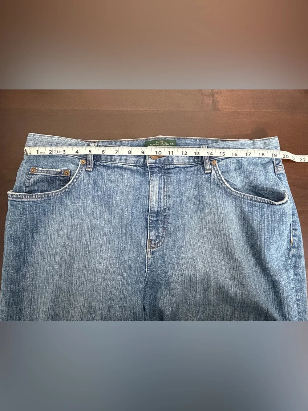Lauren Ralph Lauren 18W Classy Midcalf Cropped Jeans Plus Size Denim